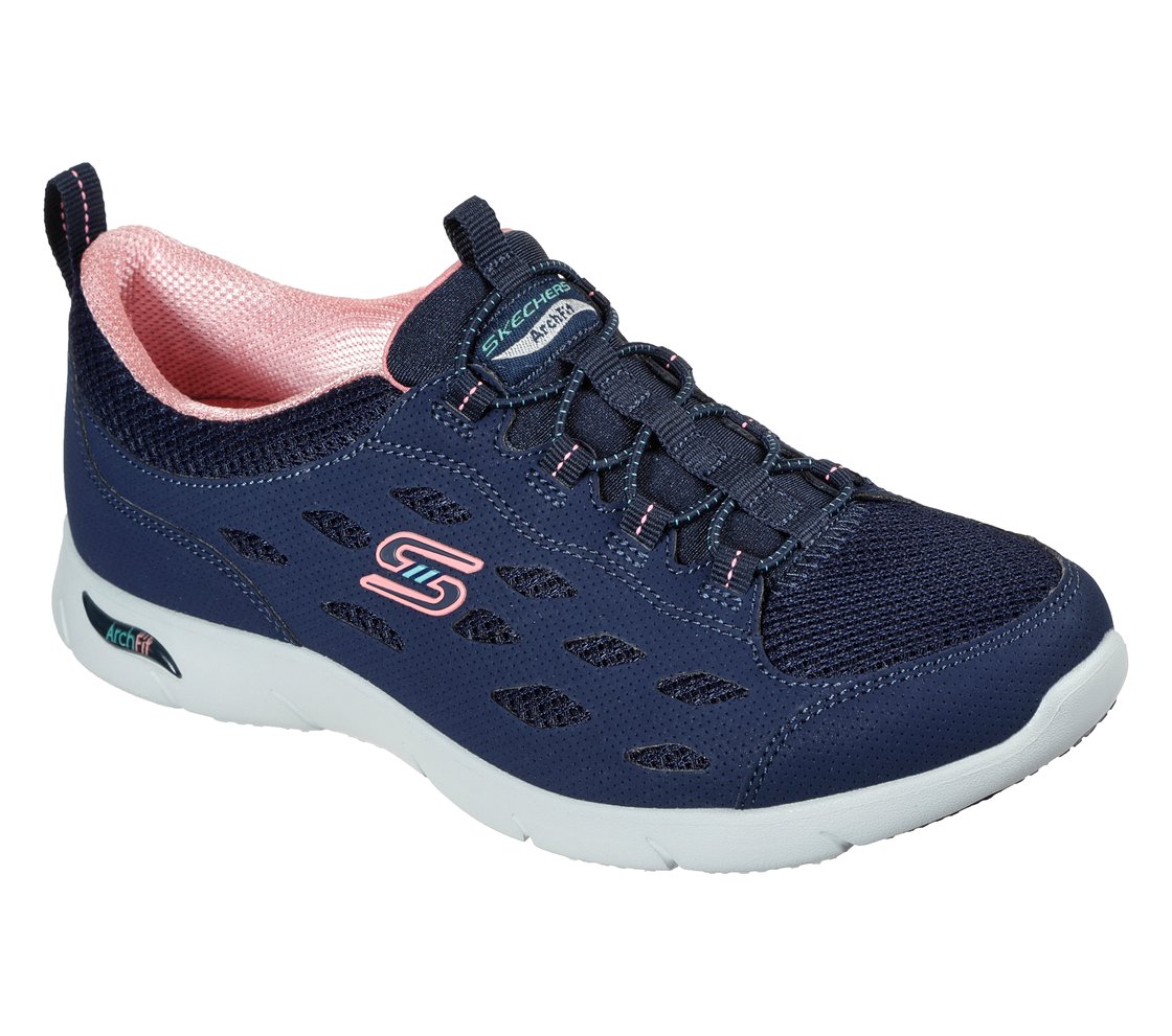 ARCH FIT REFINE, NAVY/CORAL Footwear Right View