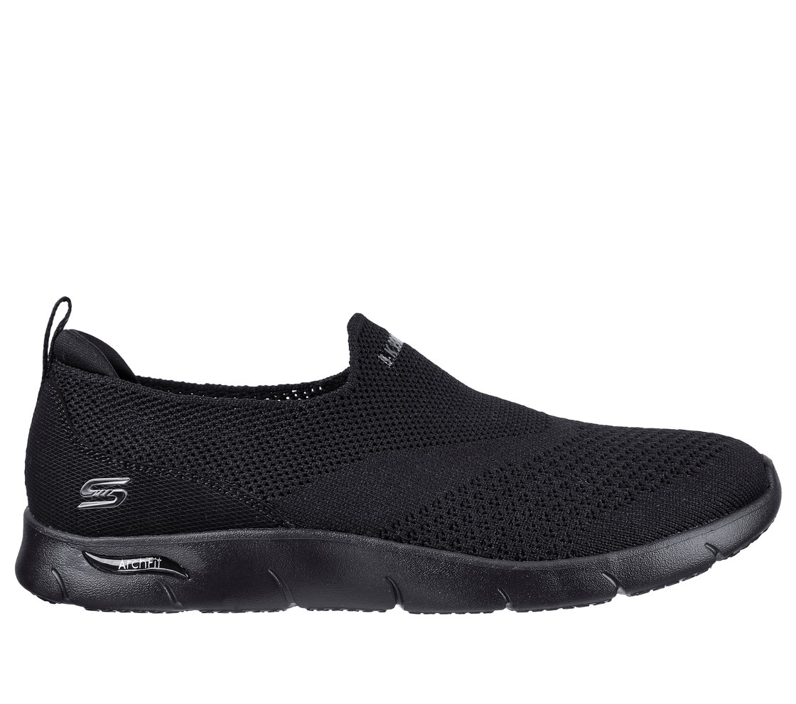 ARCH FIT REFINE - DON'T GO, BLACK Footwear Lateral View