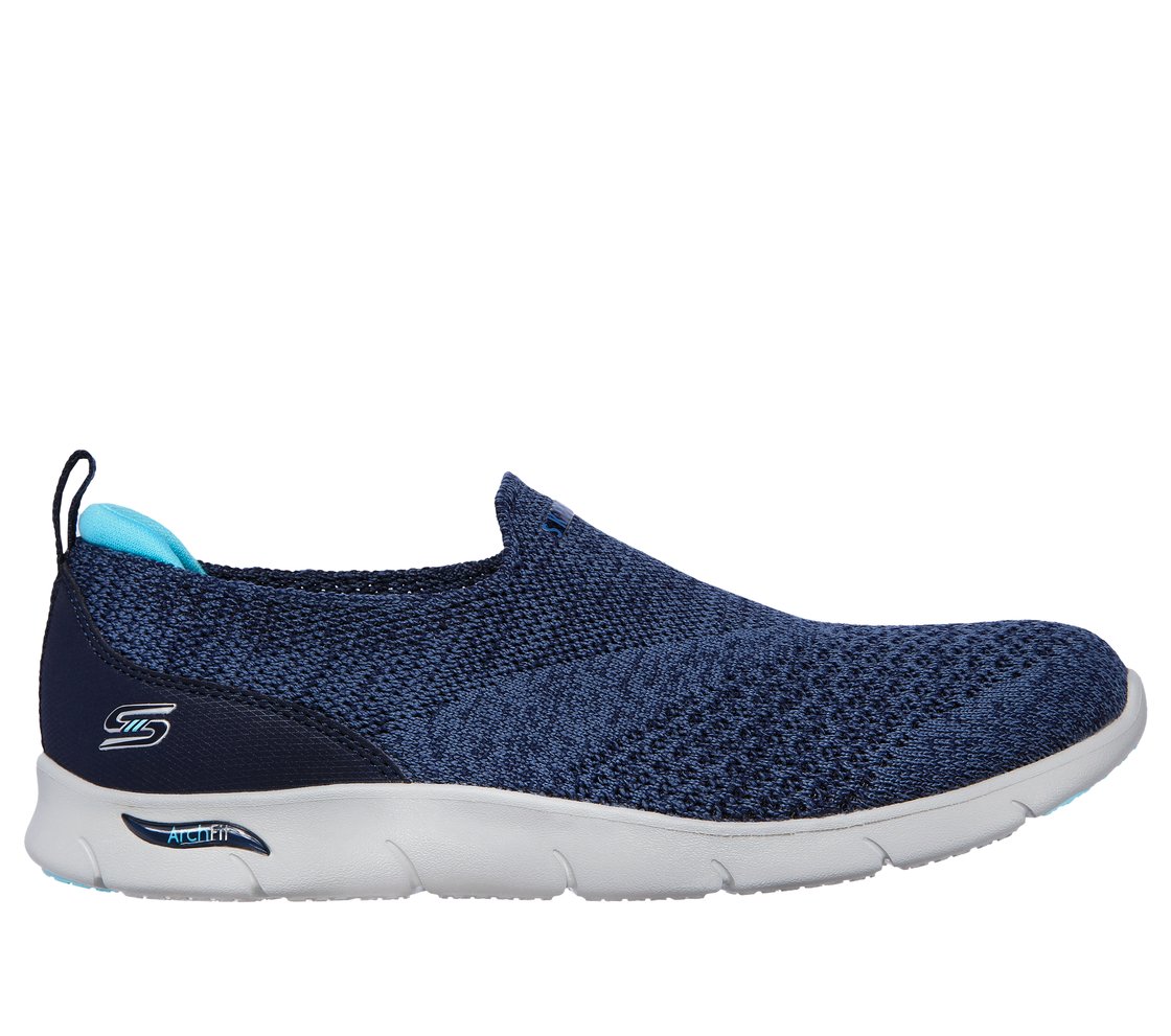 ARCH FIT REFINE - DON'T GO, NAVY/BLUE Footwear Lateral View