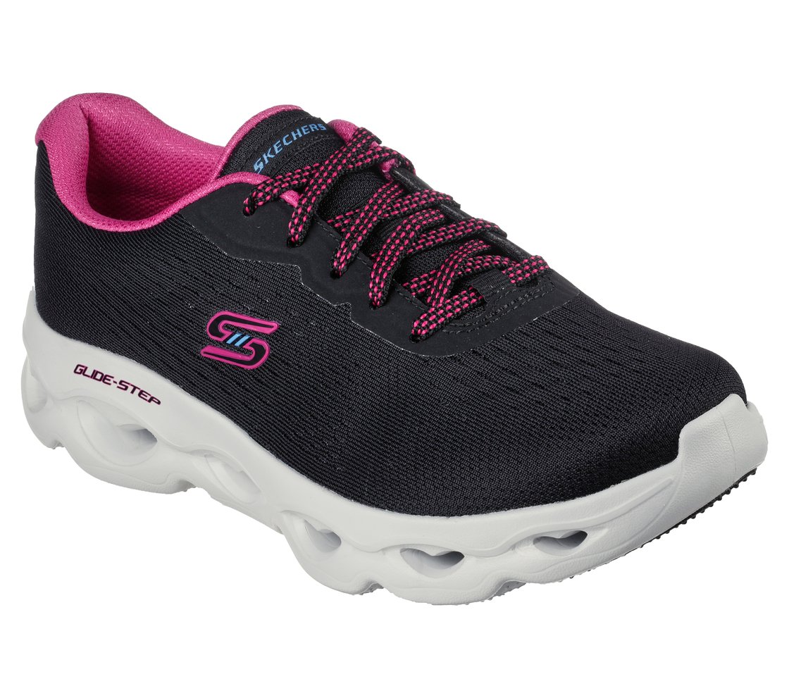 GLIDE-STEP ALLURE-LOVE SPREE, BLACK/PURPLE Footwear Right View