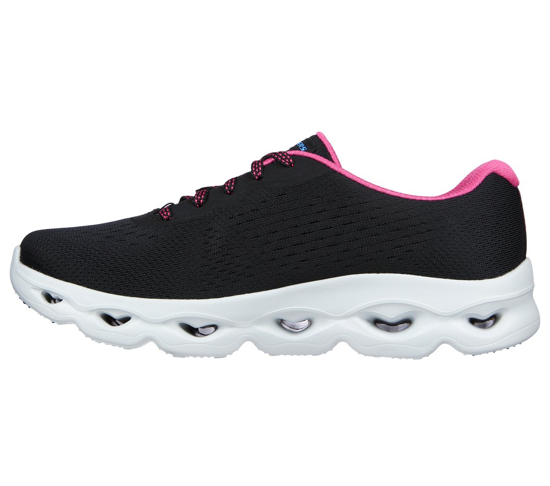 GLIDE-STEP ALLURE-LOVE SPREE, BLACK/PURPLE Footwear Left View