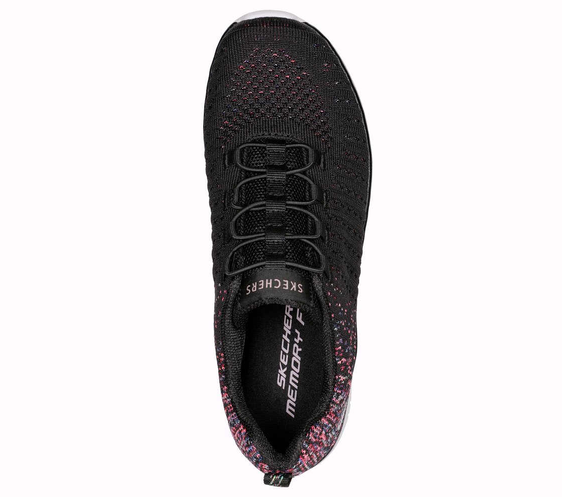 VIRTUE, BLACK/PINK Footwear Top View