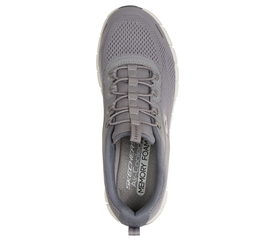FLEX STEP - FREE SPIRIT, GRAY Footwear Top View