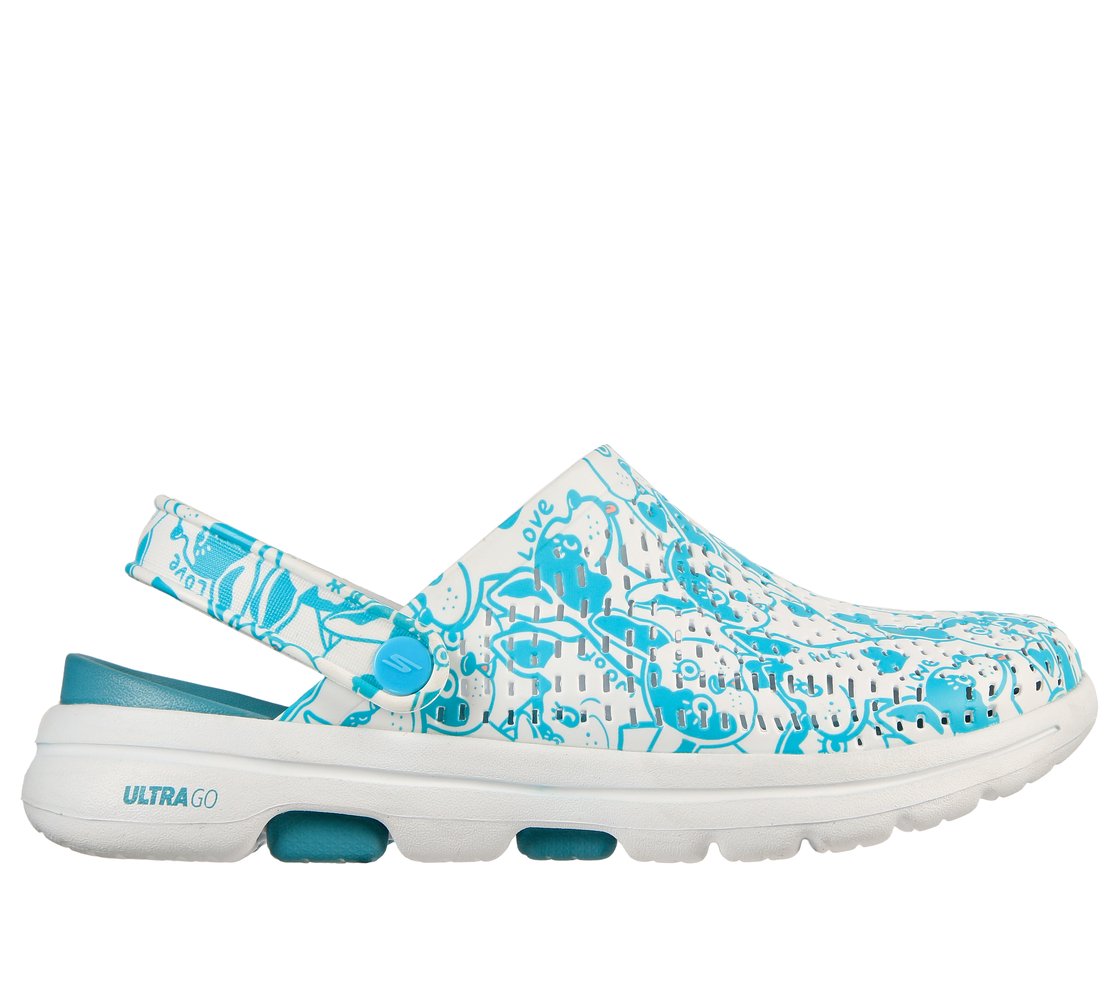 GO WALK 5 - FUR REAL,  Footwear Lateral View