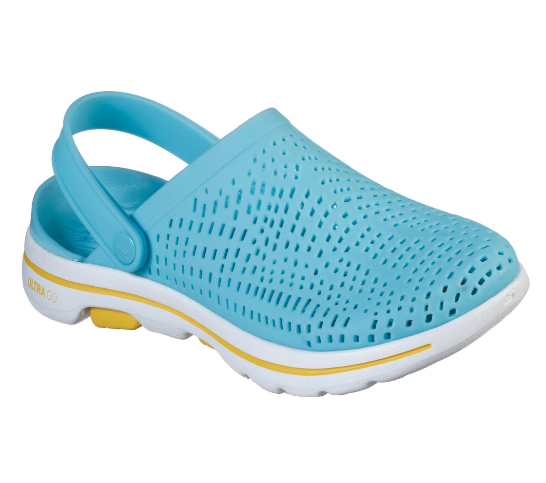 GO WALK 5 FOAMIES - ASTONISHE, BLUE Footwear Right View