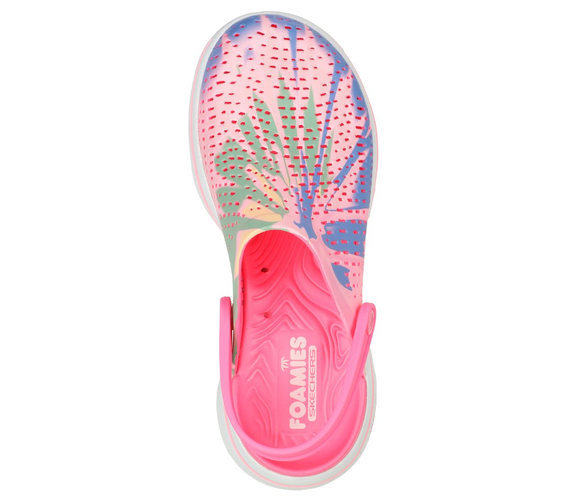 GO WALK 5 FOAMIES - PSYCHADEL,  Footwear Top View