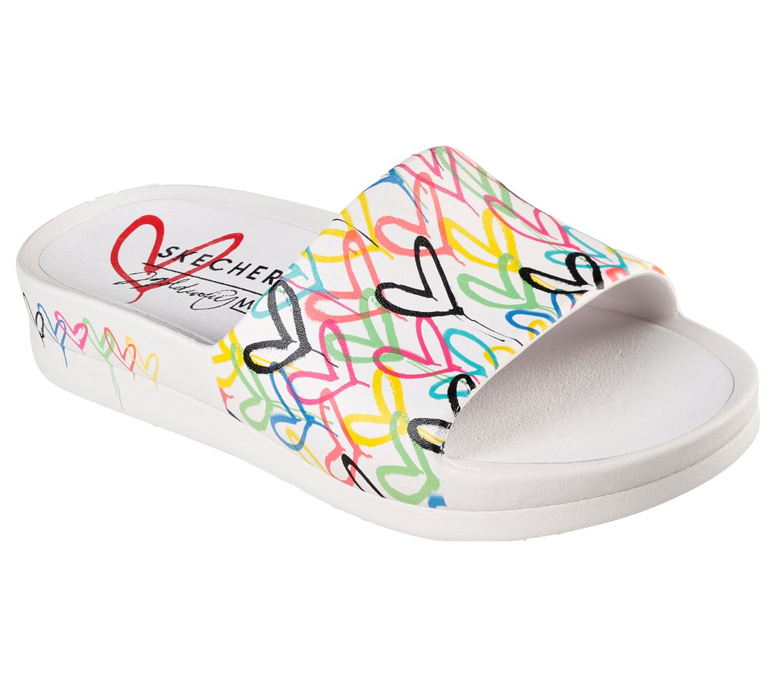 CALI CHARM - TRUST LOVE, WHITE/MULTI Footwear Right View
