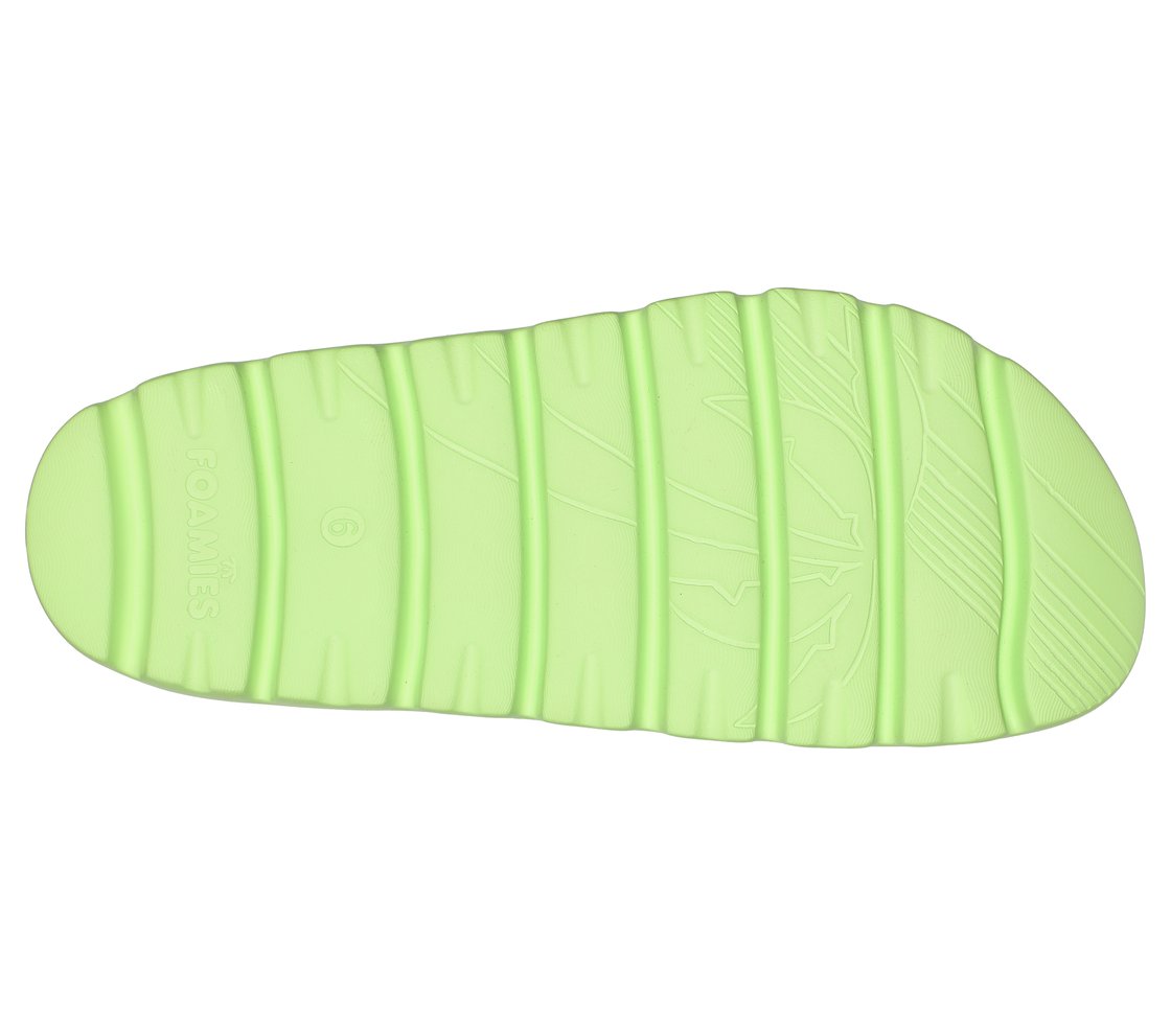 FOAMIES TOP-LEVEL, LIME Footwear Bottom View
