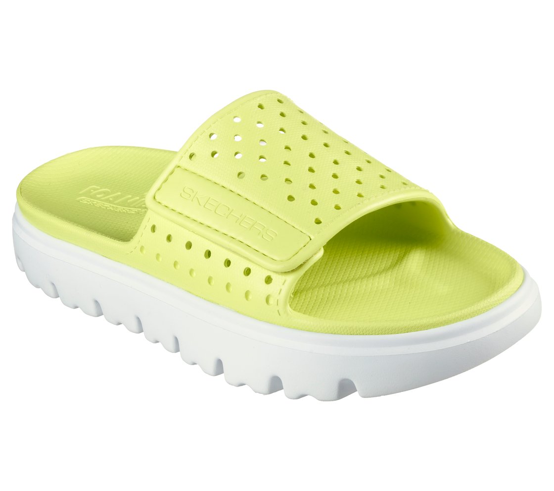 FOAMIES TOP-LEVEL-PEACHY VIBE, LIME Footwear Lateral View