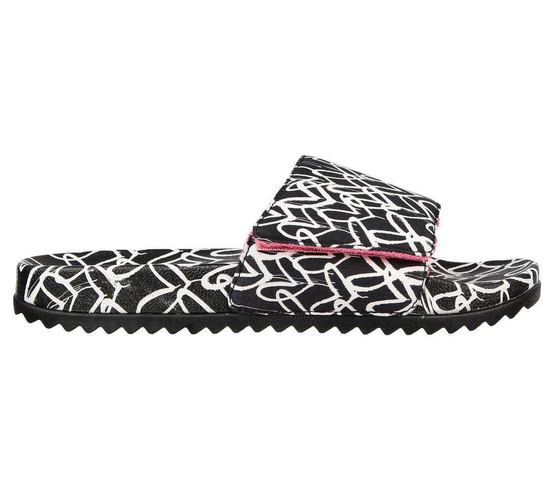 POP UPS 2-LOVE & SUMMER, BLACK/WHITE Footwear Lateral View