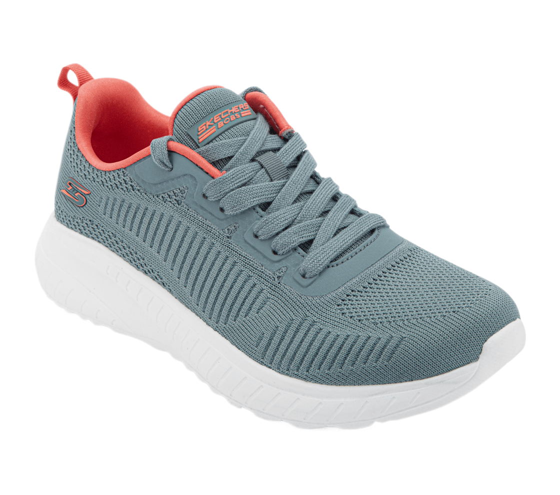 BOBS SQUAD CHAOS, BLUE/CORAL Footwear Right View
