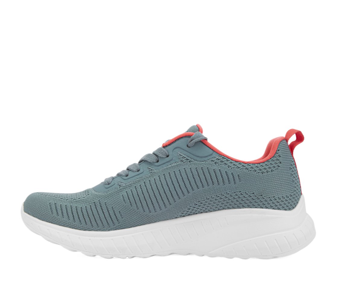 BOBS SQUAD CHAOS, BLUE/CORAL Footwear Left View