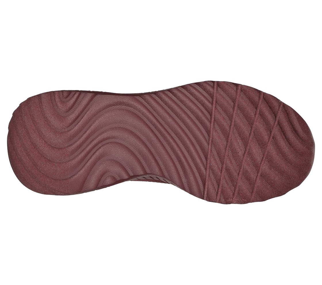 BOBS SQUAD CHAOS - FACE OFF, PLUM Footwear Bottom View