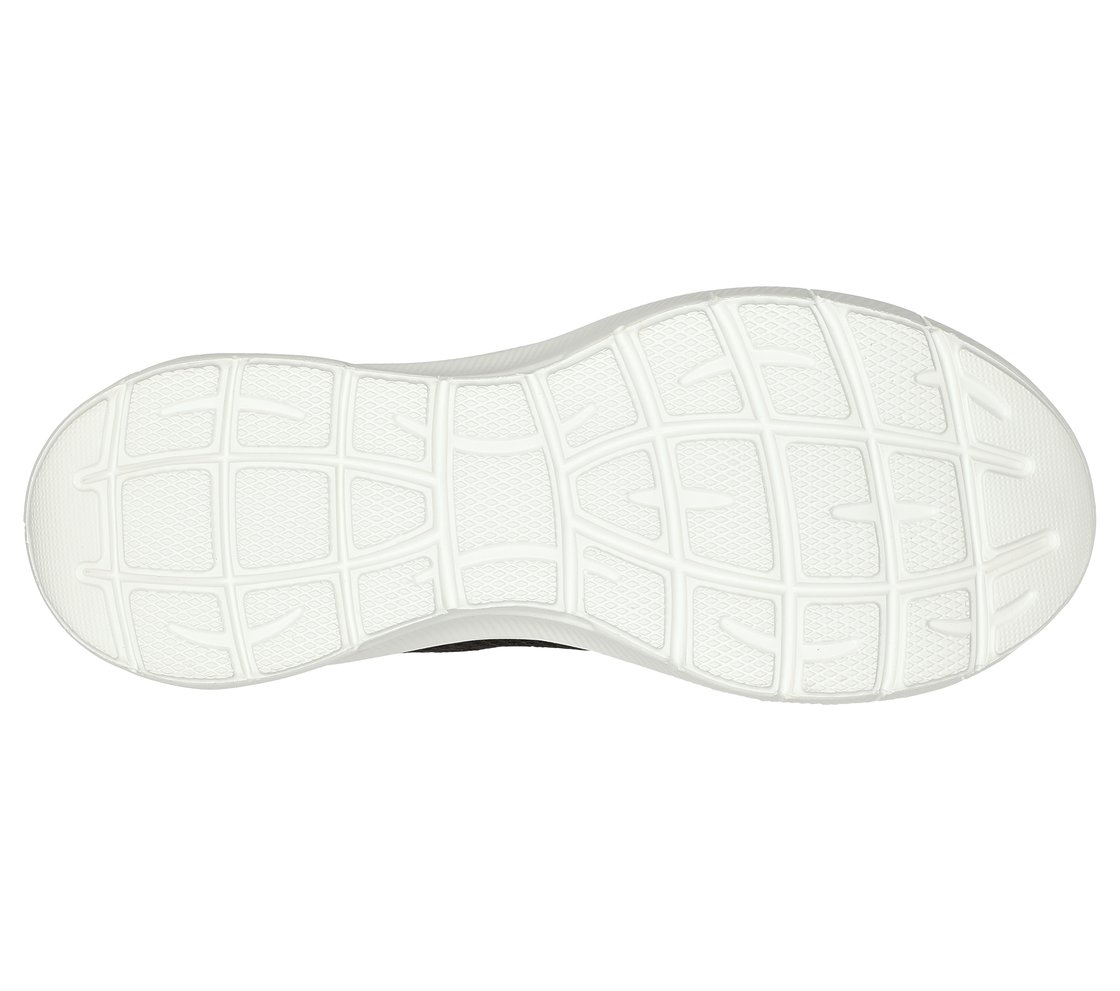 BOBS UNITY - HINT OF COLOR, BLACK/HOT PINK Footwear Bottom View