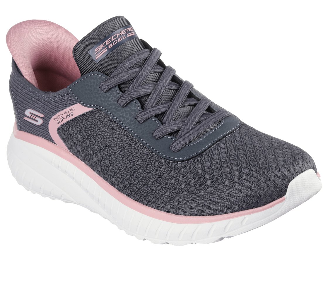 BOBS SQUAD CHAOS-STROKEOFLUCK, GREY Footwear Right View