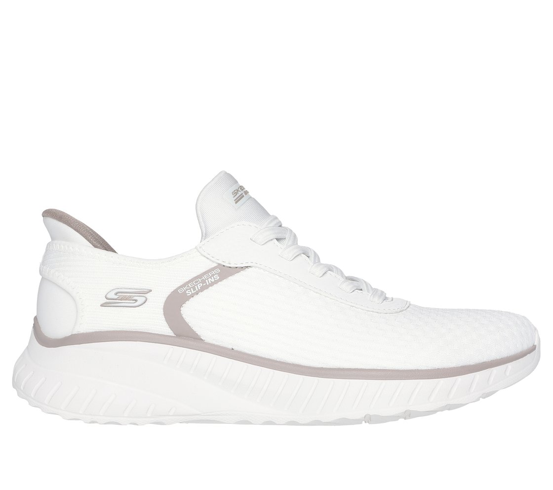 BOBS SQUAD CHAOS-STROKEOFLUCK, OFF WHITE Footwear Lateral View