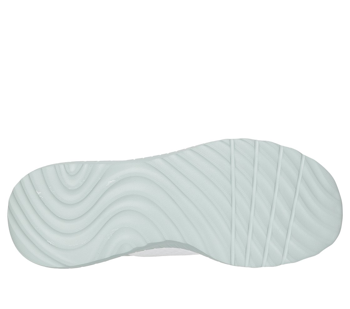 BOBS SQUAD CHAOS - STROKE OF LUCK, WHITE/GREEN Footwear Bottom View