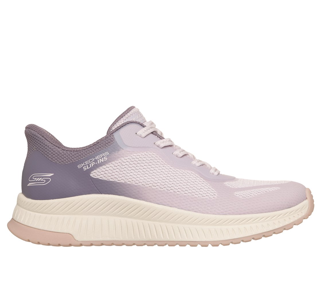 BOBS SQUAD 4 - STAPLE LOOK, PURPLE MULTI Footwear Lateral View