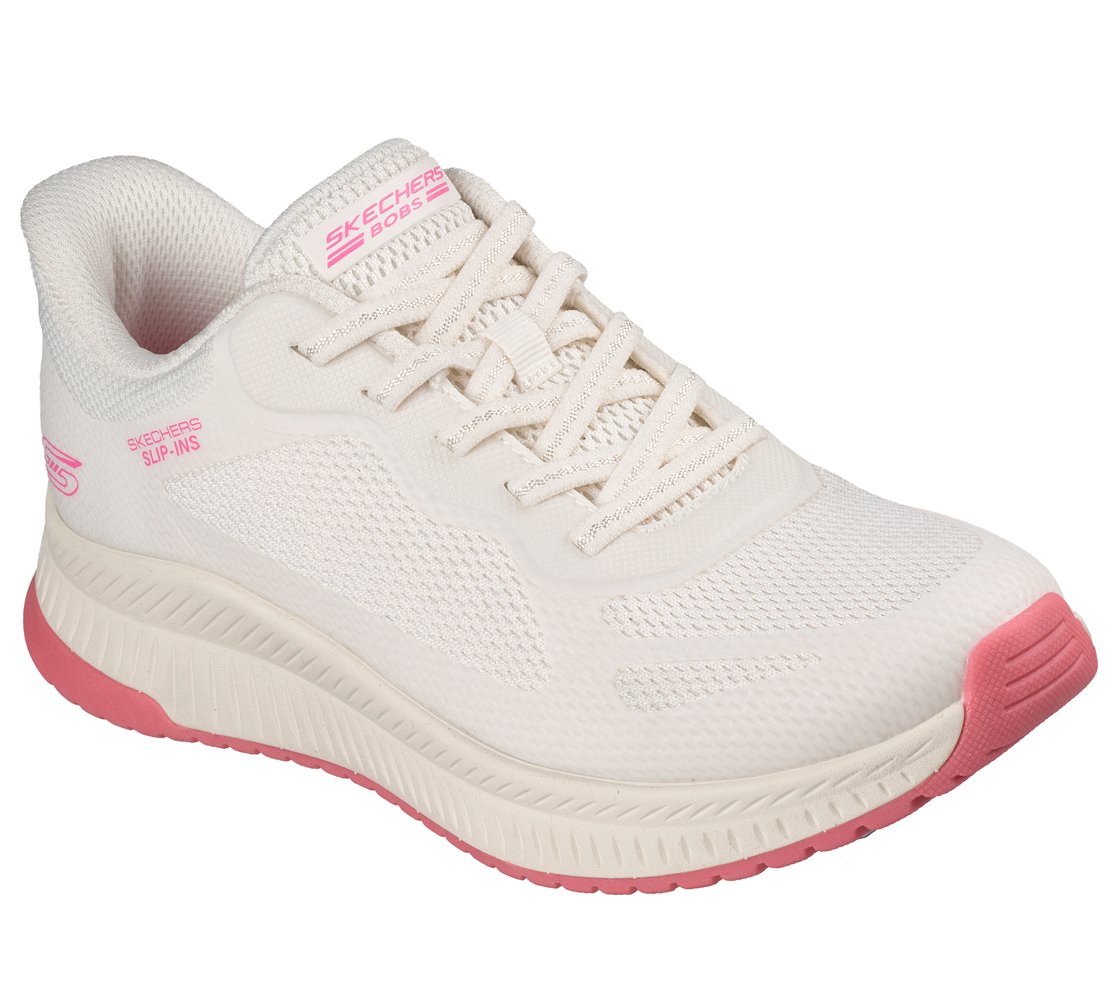 BOBS SQUAD 4 - STAPLE LOOK, WHITE/PINK Footwear Right View