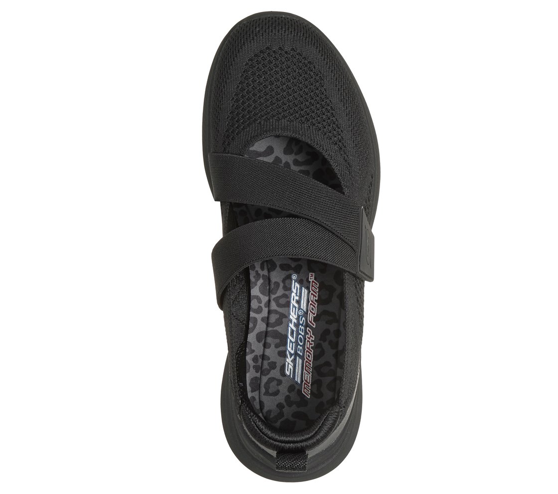 BOBS MODA FLEX, BLACK Footwear Top View