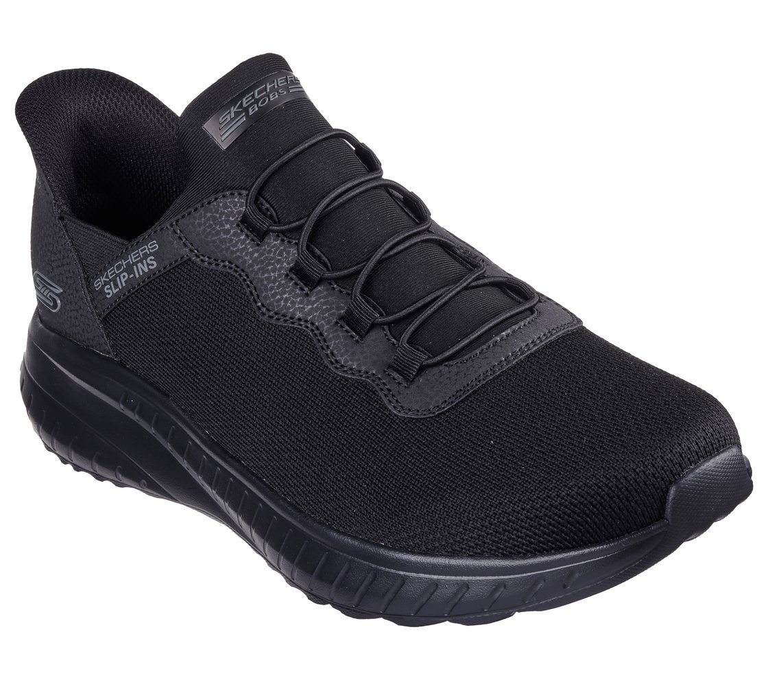 SKECHERS SLIP-INS: BOBS SPORT SQUAD CHAOS- Daily Hype, BBLACK Footwear Right View