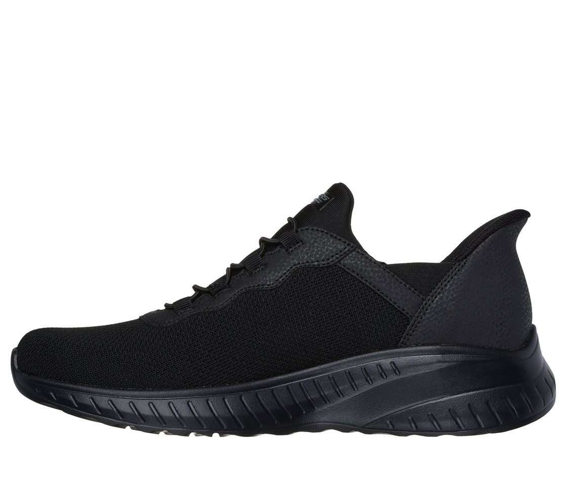 SKECHERS SLIP-INS: BOBS SPORT SQUAD CHAOS- Daily Hype, BBLACK Footwear Left View