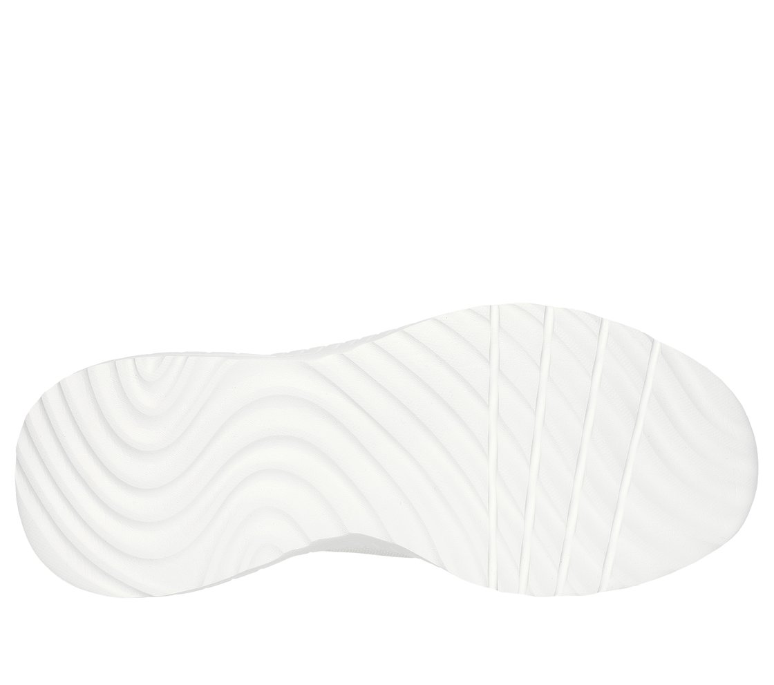 SKECHERS SLIP-INS: BOBS SPORT SQUAD CHAOS- Daily Hype, OFF WHITE Footwear Bottom View