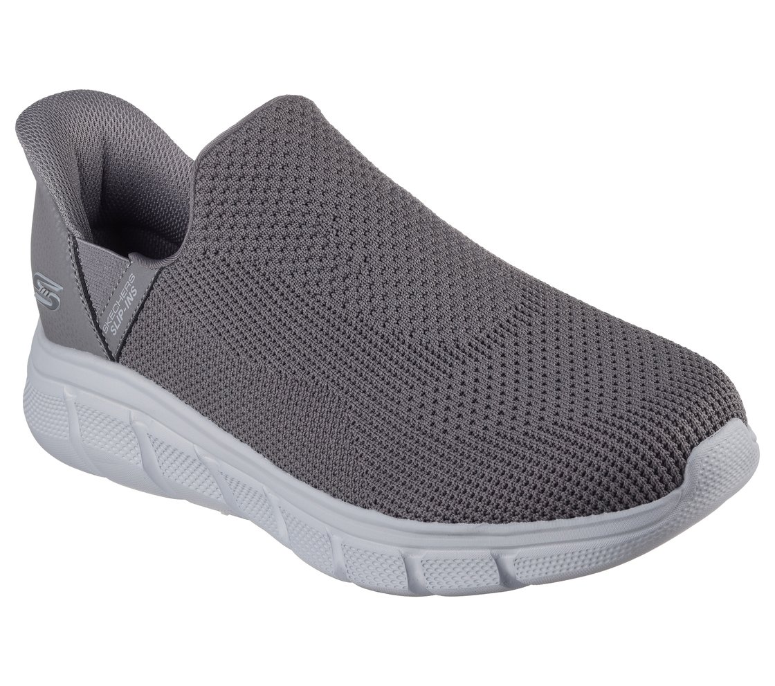 BOBS B FLEX - RESILIENT EDGE, GREY Footwear Top View