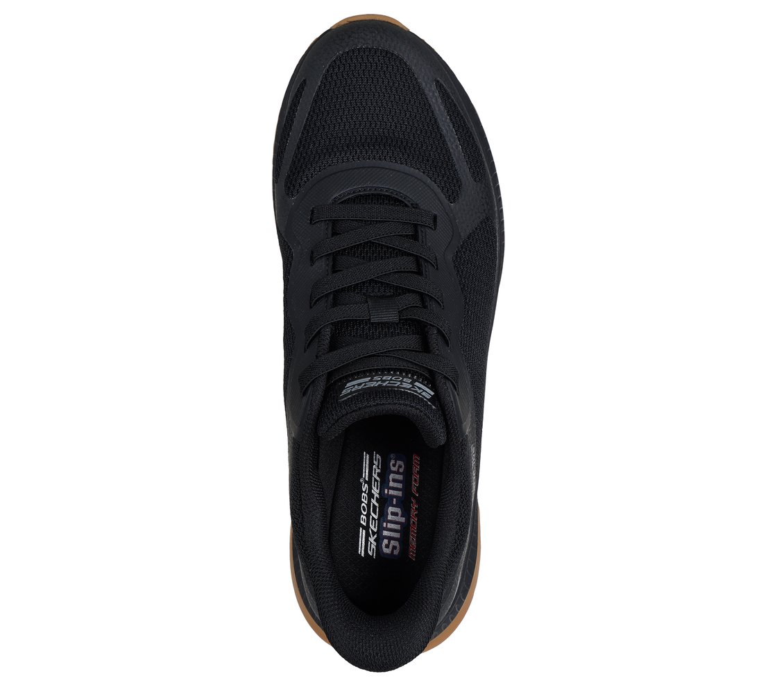 BOBS SQUAD 4, BLACK Footwear Top View