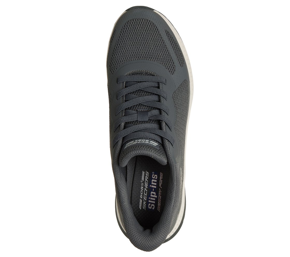BOBS SQUAD 4, CHARCOAL Footwear Top View