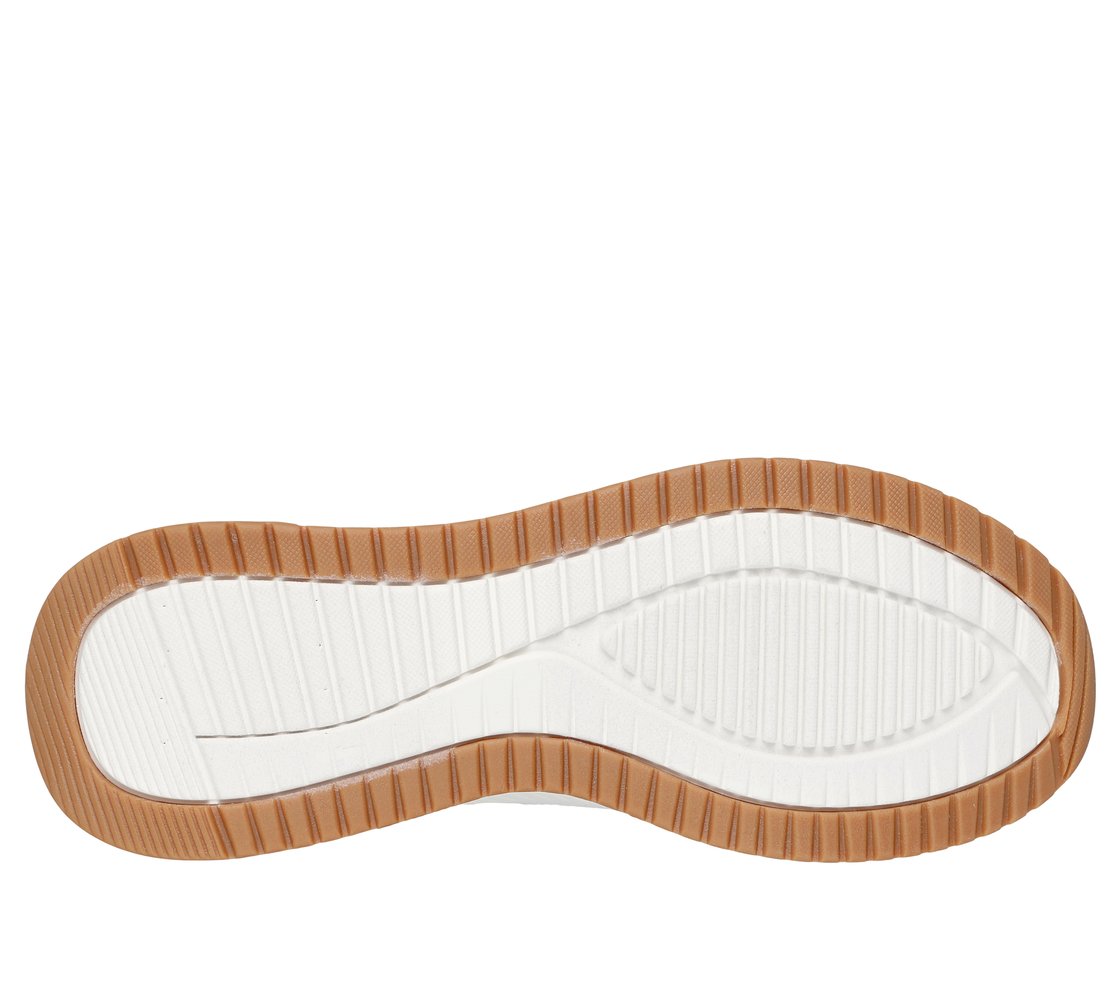 BOBS SQUAD 4 - DIRECT STEP, WHITE Footwear Bottom View
