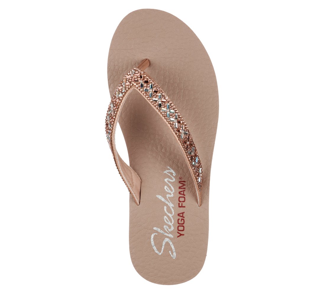 MEDITATION - LOTUS BAE, ROSE GOLD Footwear Top View