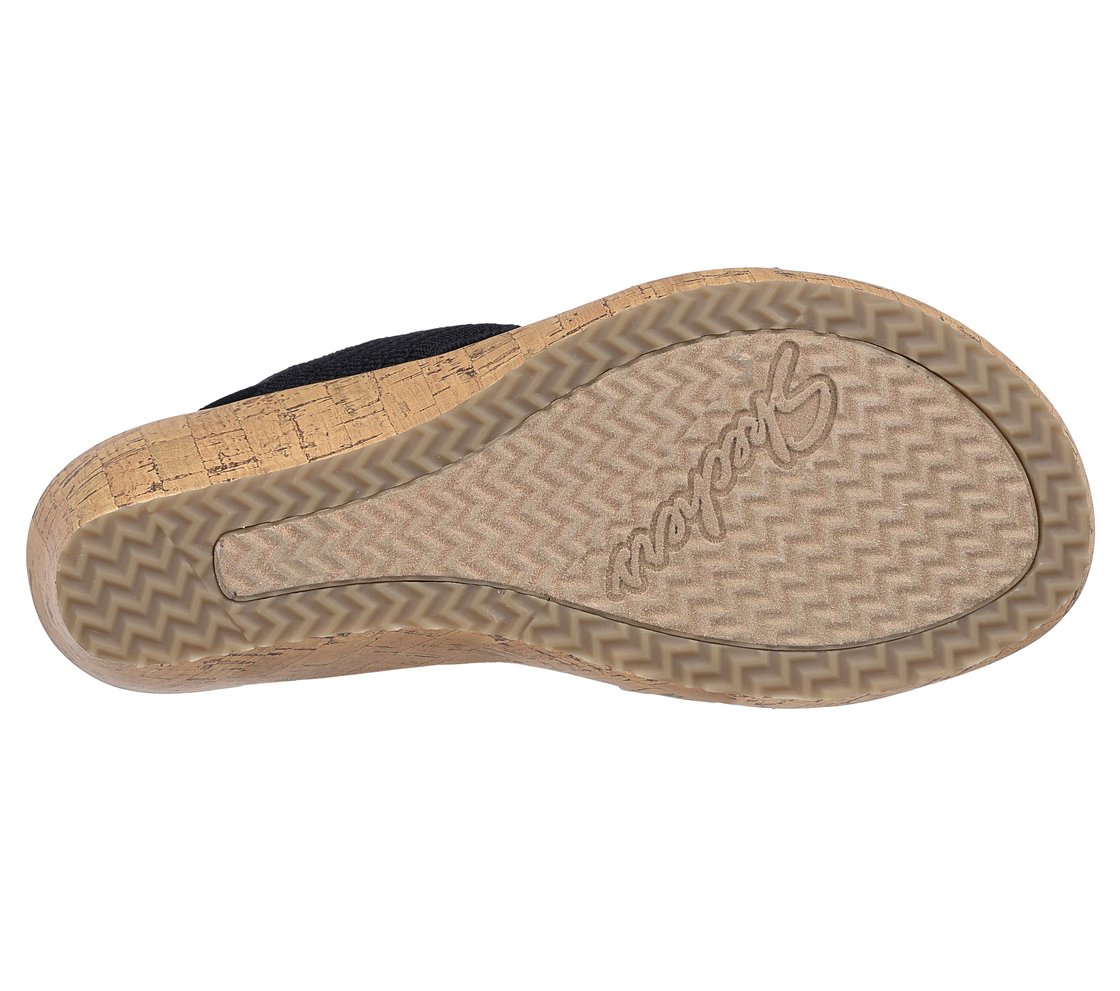 BEVERLEE - SHEER LUCK, BBBBLACK Footwear Bottom View