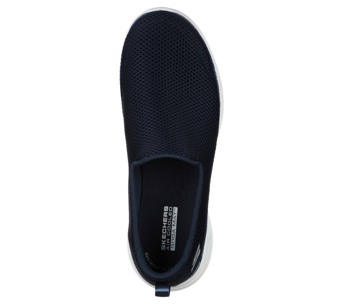 GO WALK JOY- POPULAR, NAVY/WHITE Footwear Top View