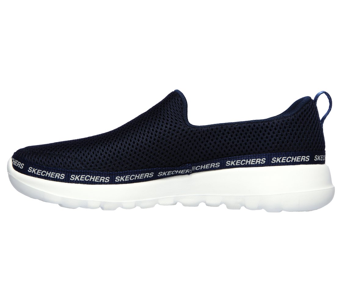 GO WALK JOY- POPULAR, NAVY/WHITE Footwear Left View