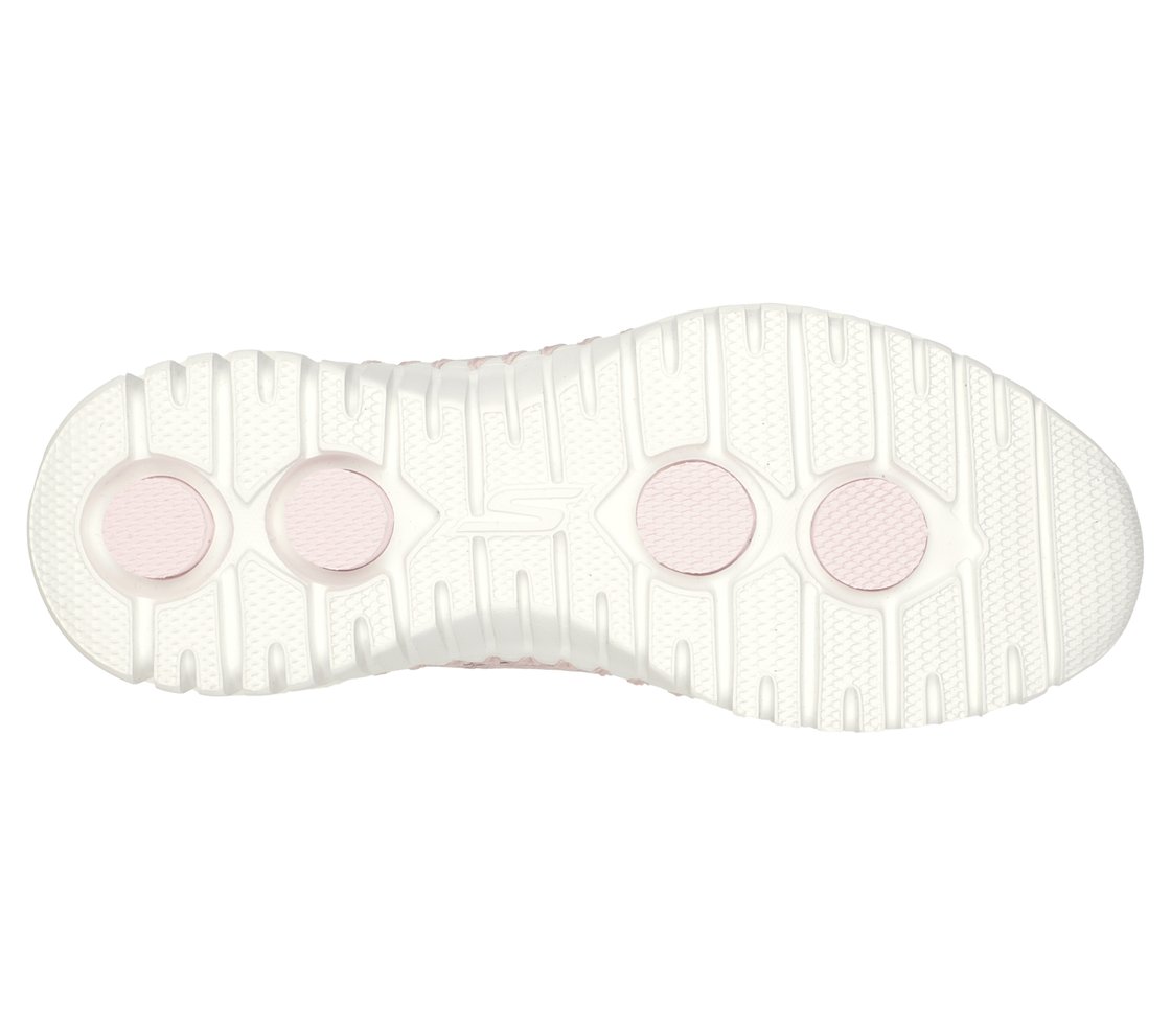 GO WALK SMART-SILVER CLOUD, LLLIGHT PINK Footwear Bottom View