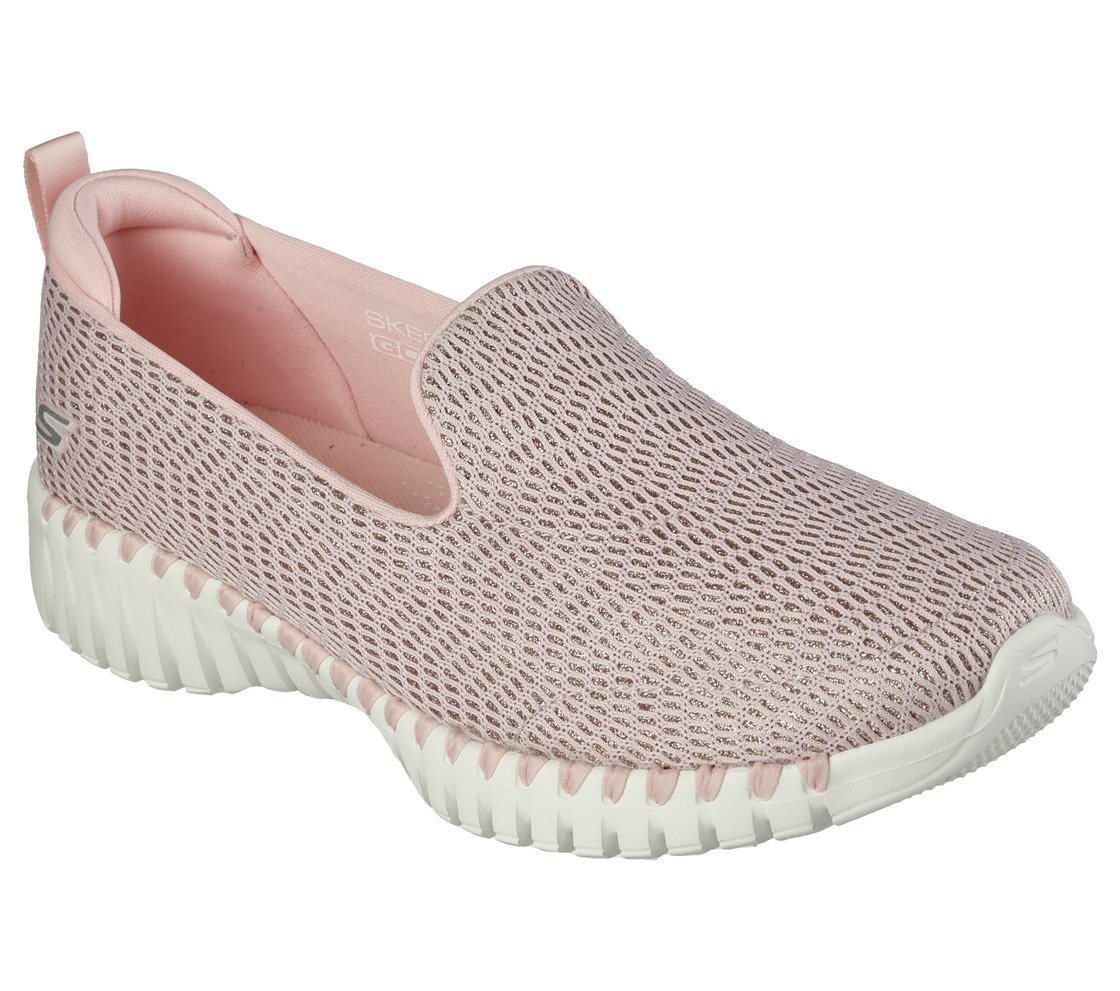 GO WALK SMART-SILVER CLOUD, LLLIGHT PINK Footwear Right View
