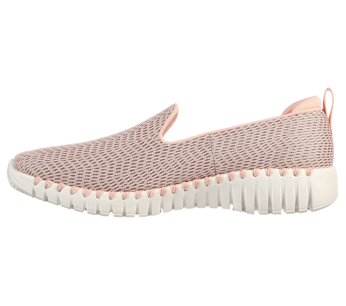 GO WALK SMART-SILVER CLOUD, LLLIGHT PINK Footwear Left View