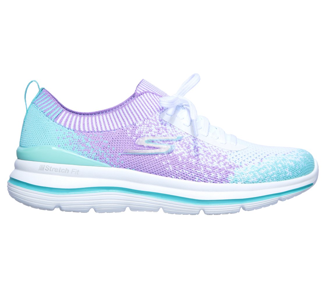 GO WALK STRETCH FIT, WHITE/MULTI Footwear Lateral View