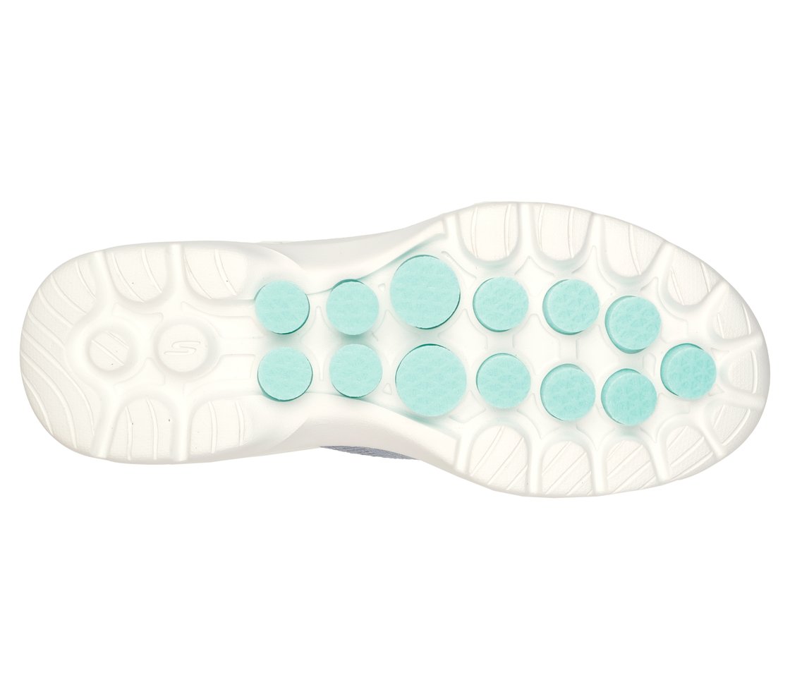 GO WALK 6 - GLIMMERING, BLUE/TURQUOISE Footwear Bottom View