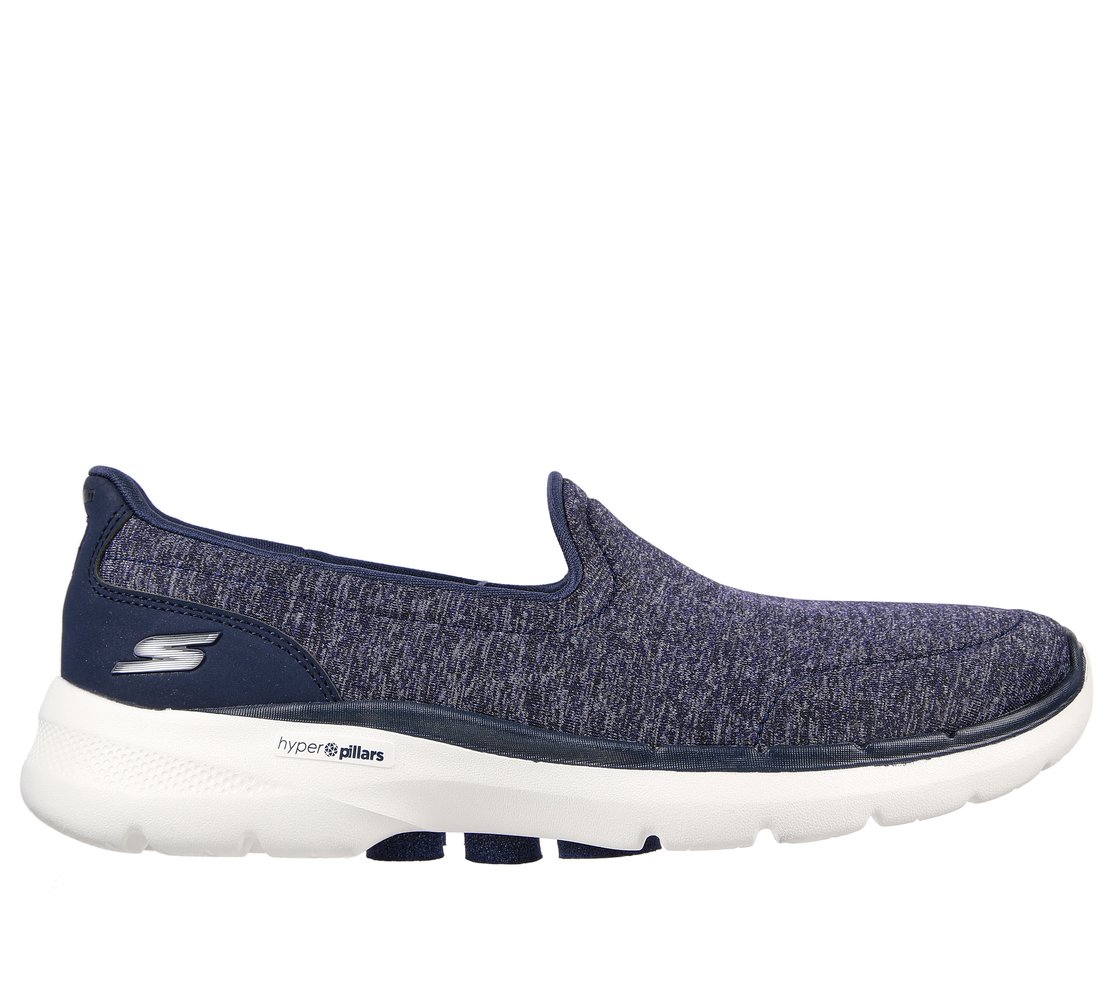 GO WALK 6 - GRAND HORIZON, NAVY/WHITE Footwear Lateral View
