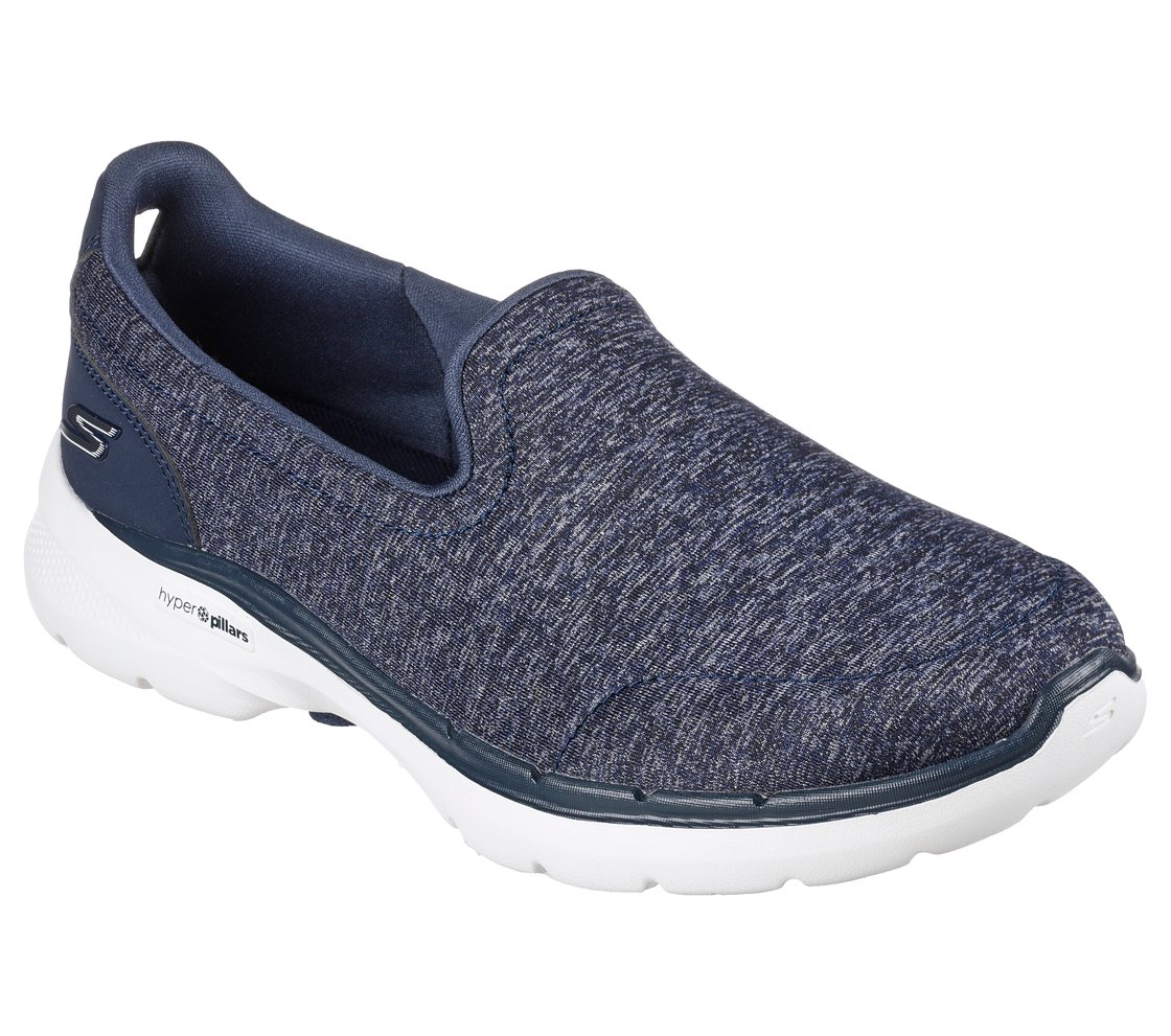 GO WALK 6 - GRAND HORIZON, NAVY/WHITE Footwear Right View