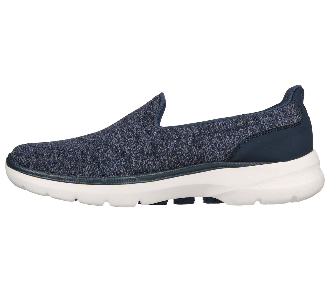 GO WALK 6 - GRAND HORIZON, NAVY/WHITE Footwear Left View
