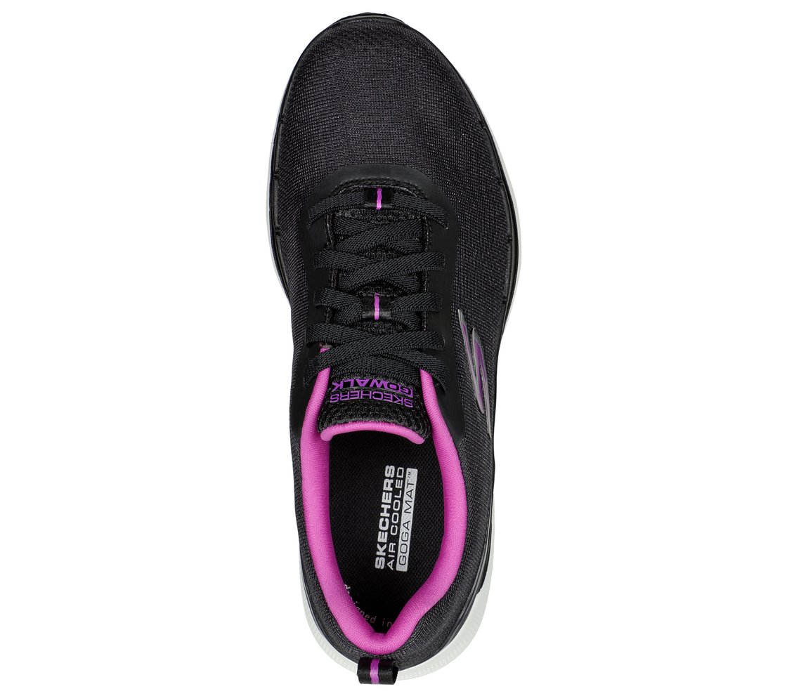 GO WALK 6 - SPRING HORIZON, BLACK/PURPLE Footwear Top View
