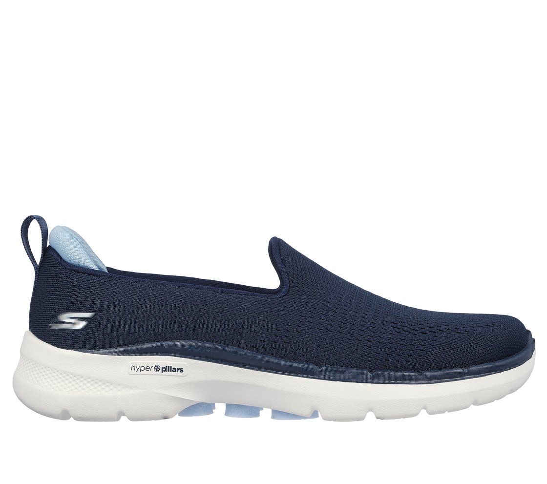 GO WALK 6 - OCEAN SPLASH, NAVY/LIGHT BLUE Footwear Lateral View