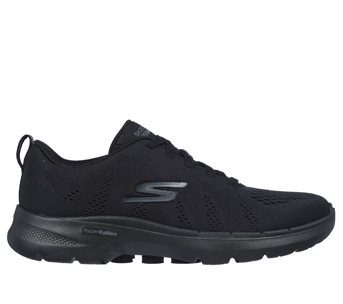 GO WALK 6, BBLACK Footwear Lateral View