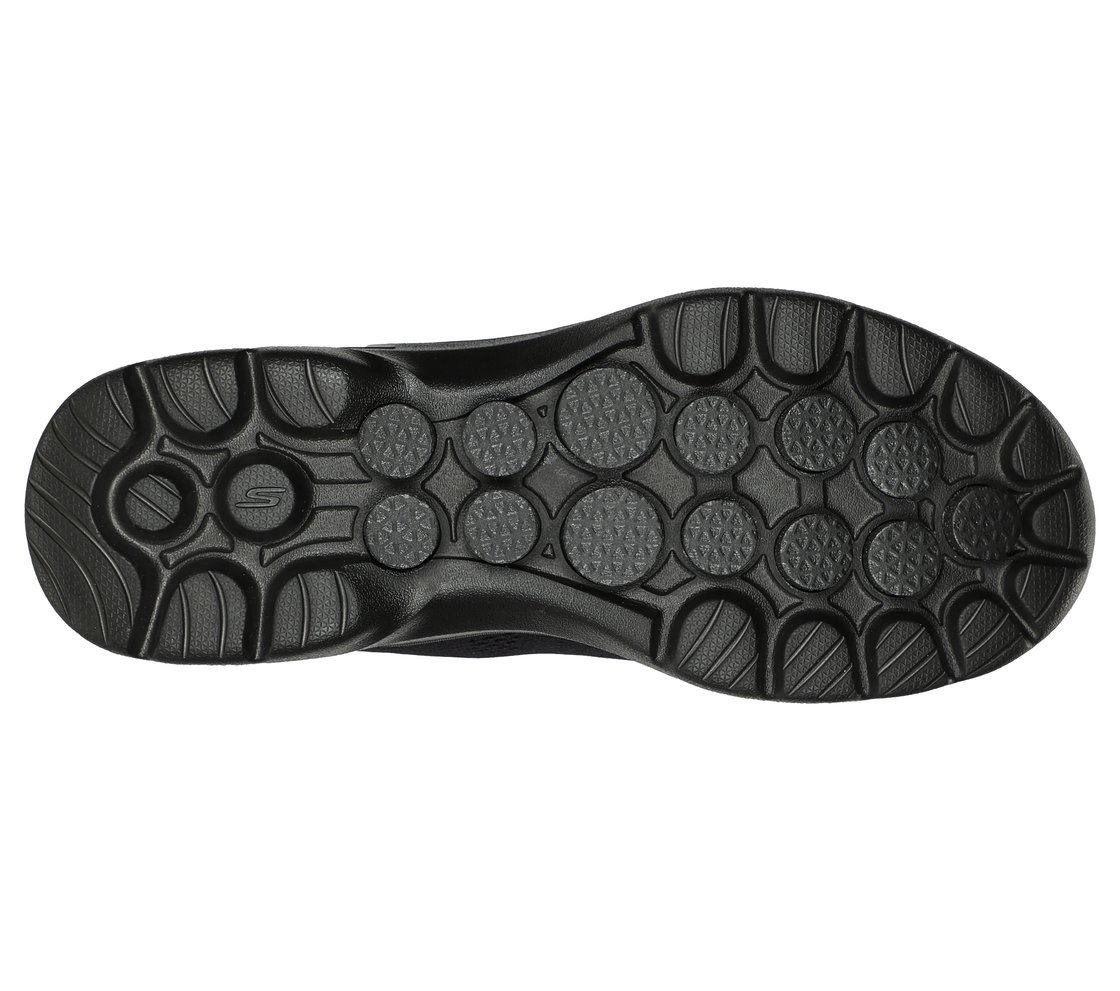 GO WALK 6, BBLACK Footwear Bottom View