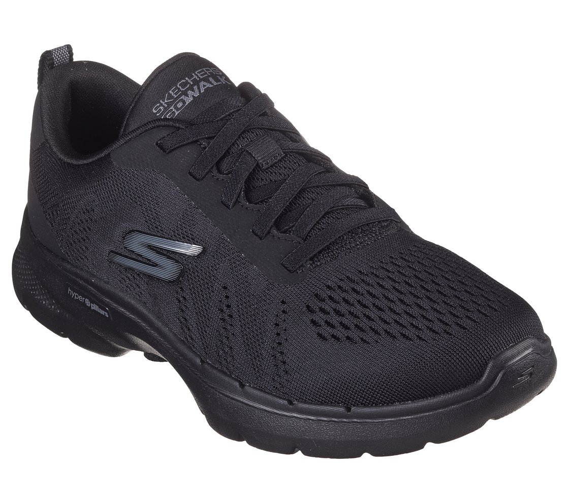 GO WALK 6, BBLACK Footwear Right View