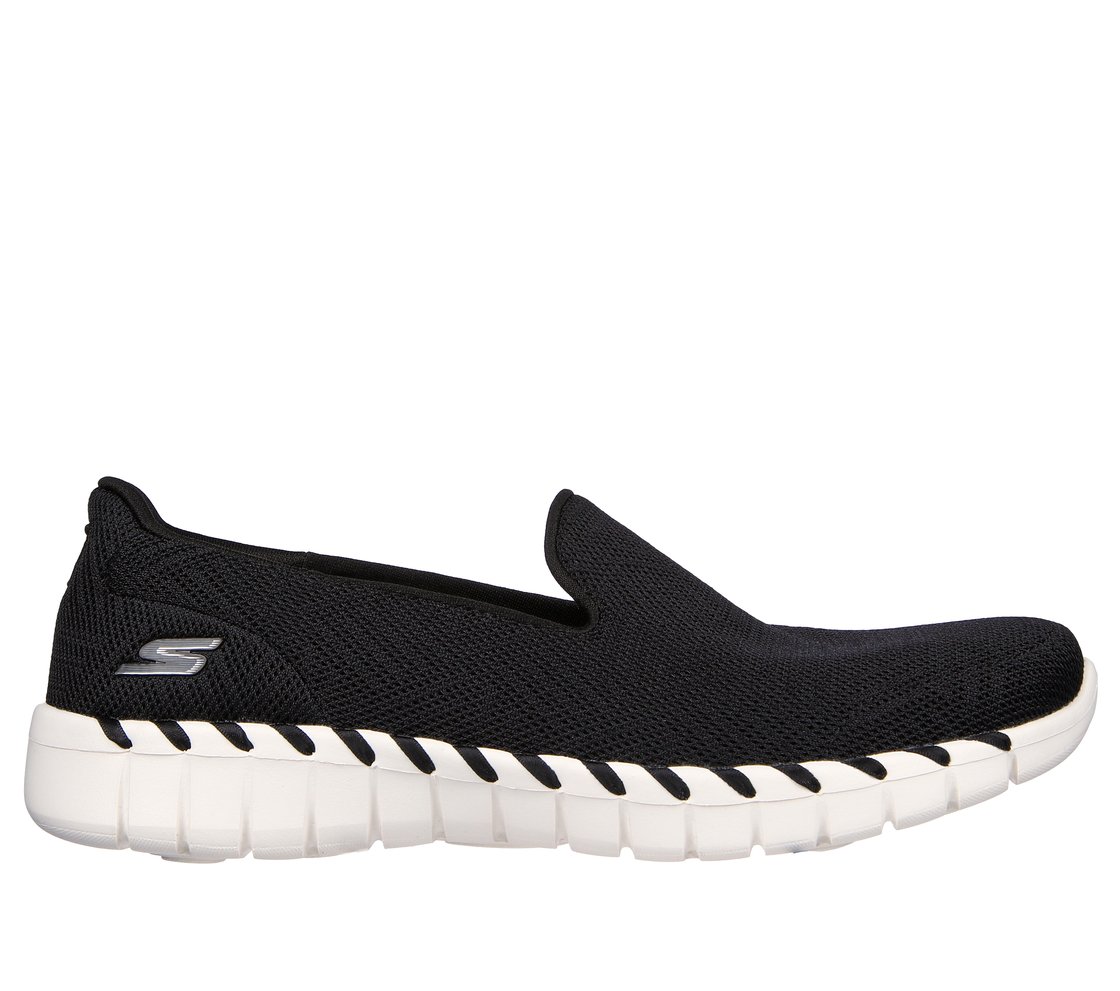 GO WALK SMART 2, BLACK/WHITE Footwear Lateral View