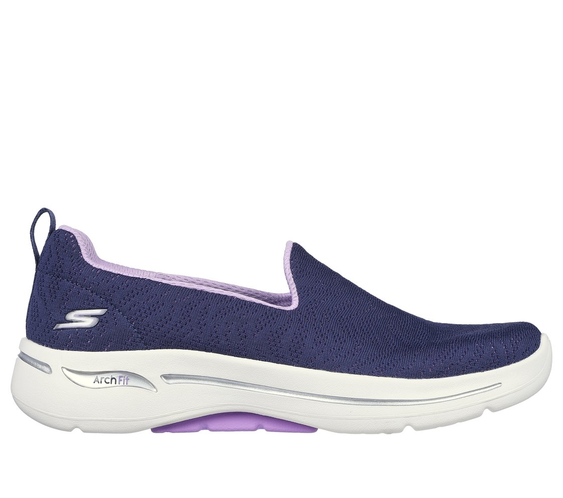 GO WALK ARCH FIT - OCEAN REEF, NAVY/LAVENDER Footwear Lateral View